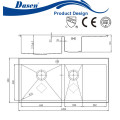 DS 10050B Chine OEM 304 cuisine décorative salle de bains couvre trou de granit machine de découpe évier